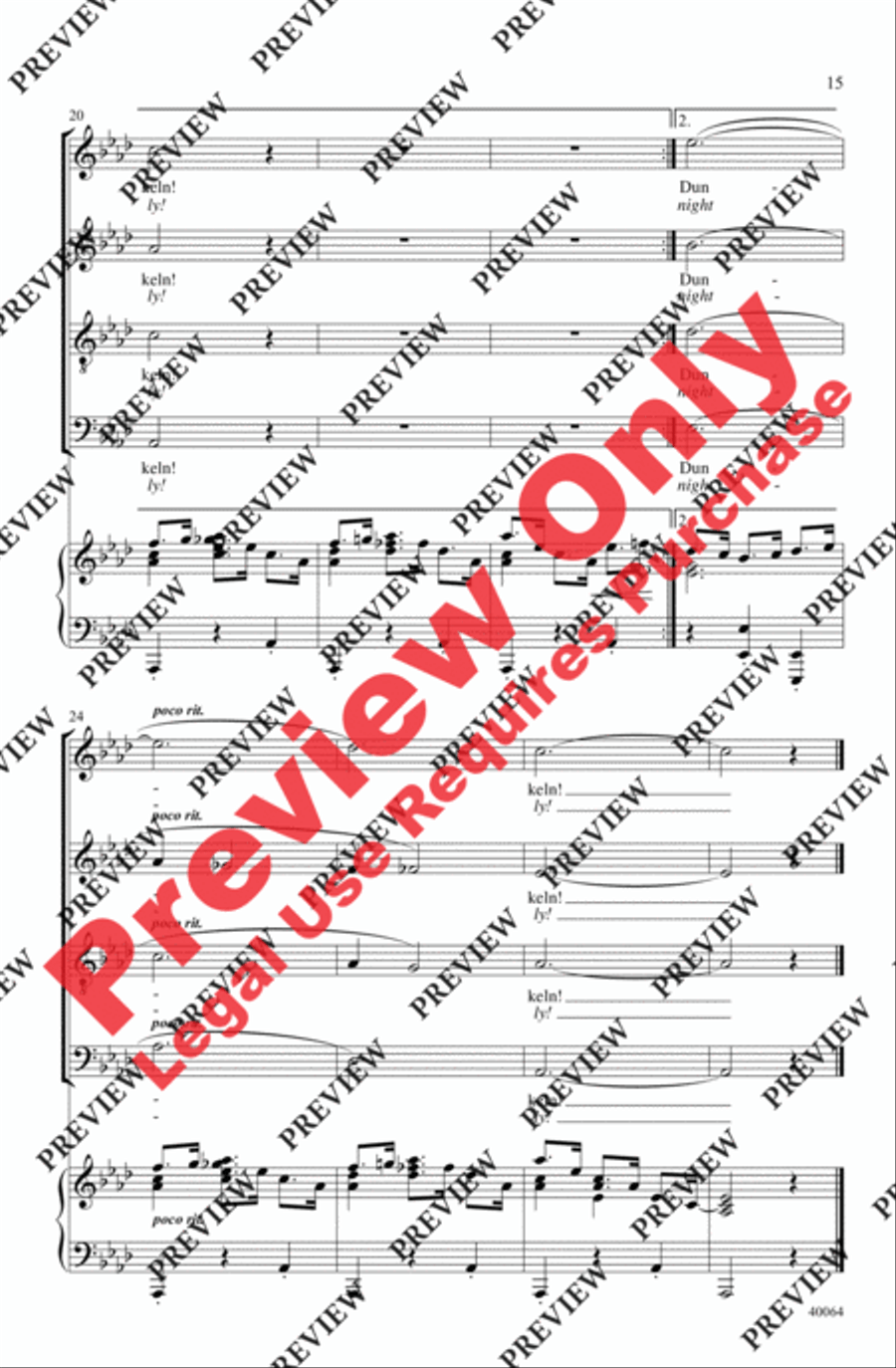 Three Liebeslieder Waltzes (from Liebeslieder Walzer, Opus 52) 4-Part scores gallery preview page 15