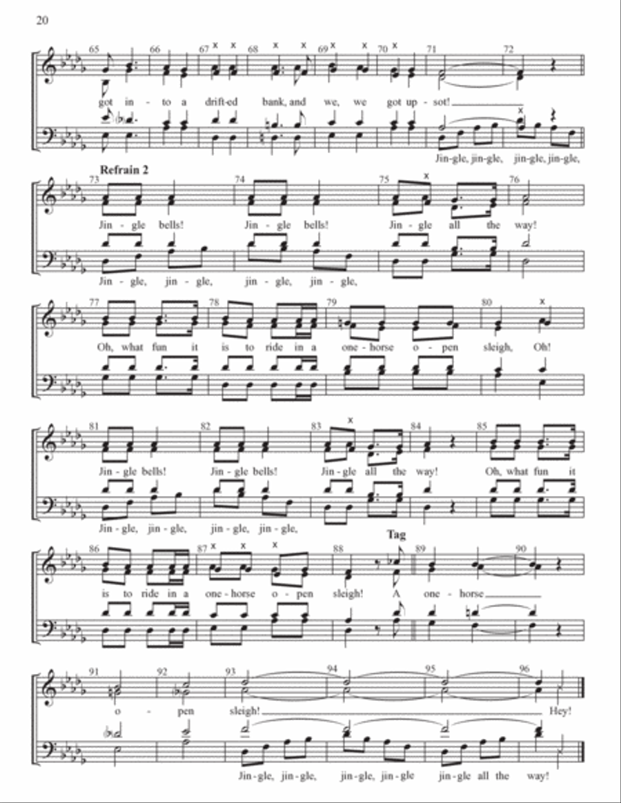 Yuletide Favorites (Volume I) 4-Part scores gallery preview page 20