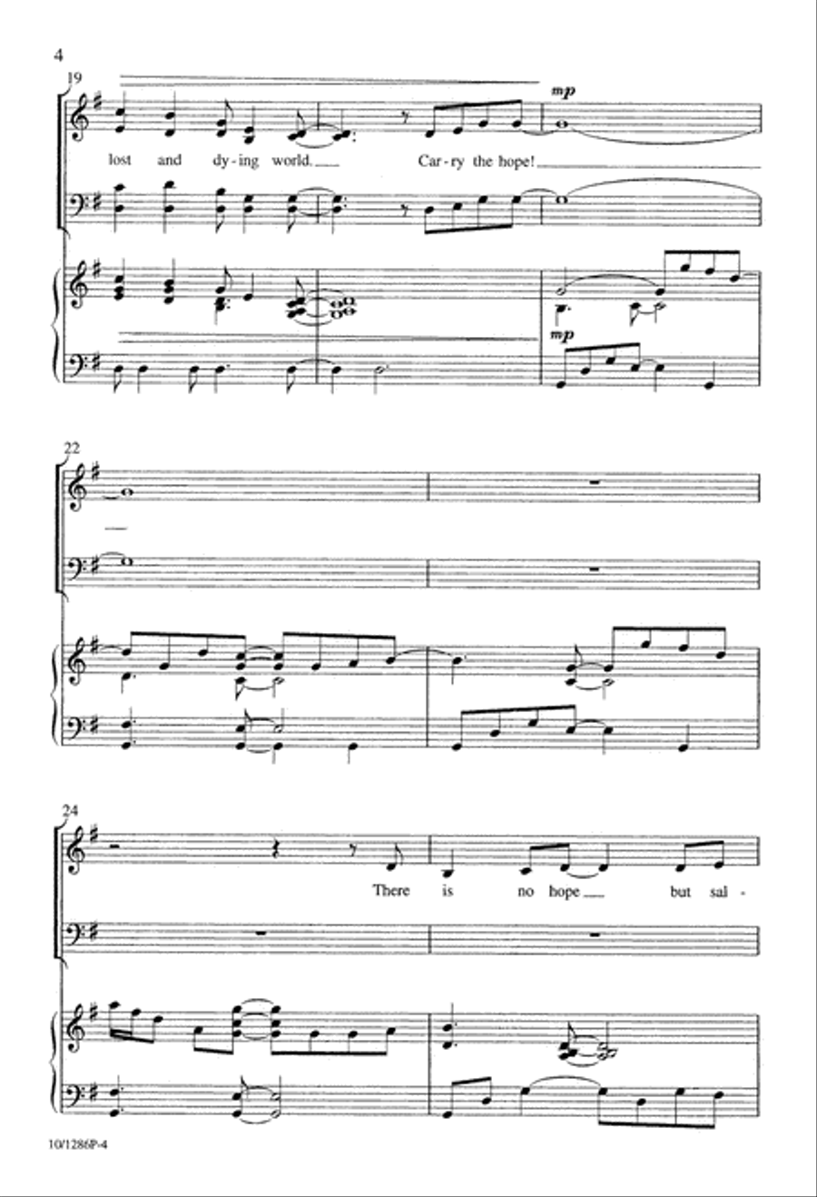Carry the Hope 4-Part scores gallery preview page 4