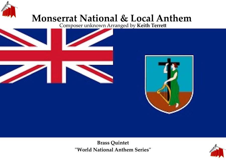 Monsterrat National & Local Anthems for Brass Quintet Brass Quintet scores gallery preview page 1