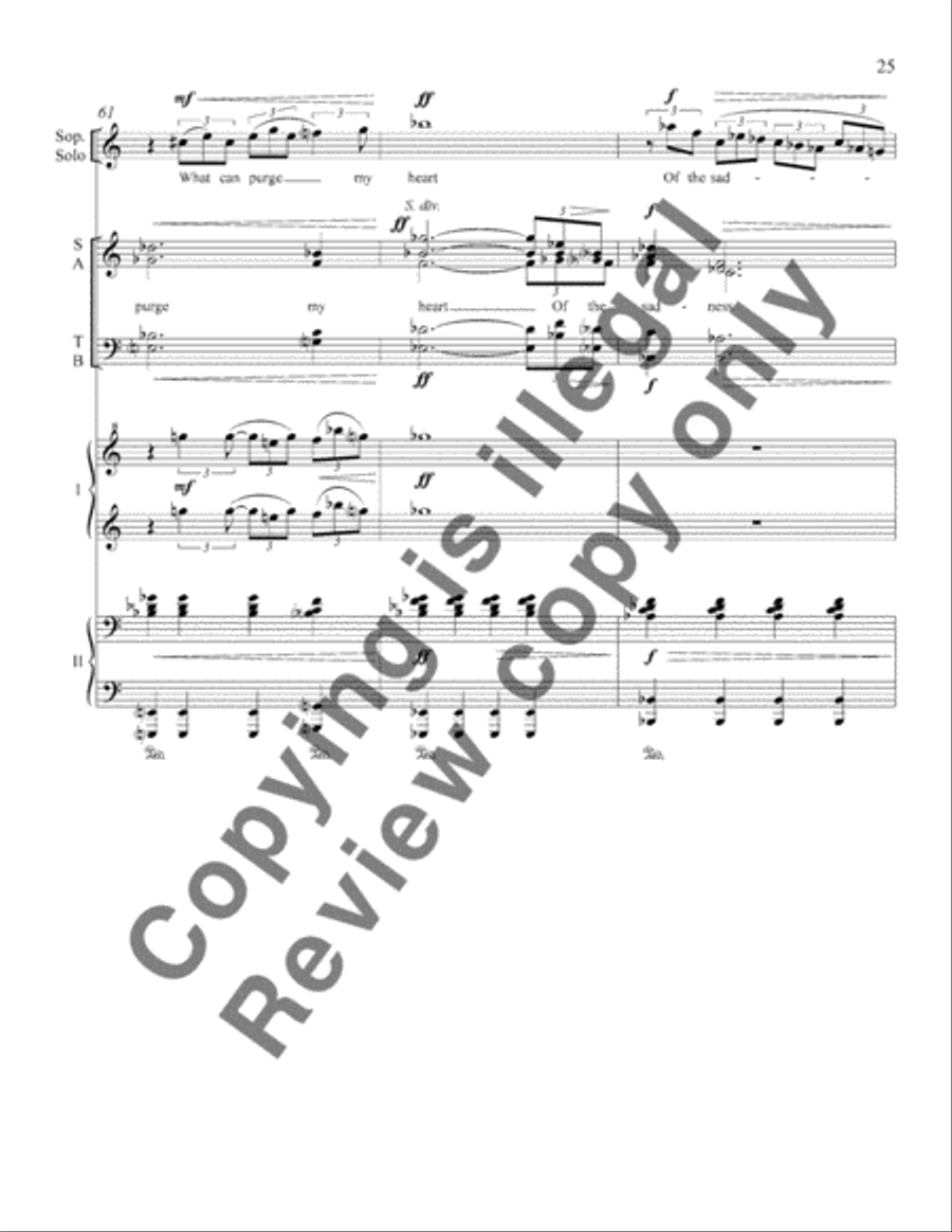 Afro-American Fragments: 4. Song for Billie Holiday 4-Part scores gallery preview page 12