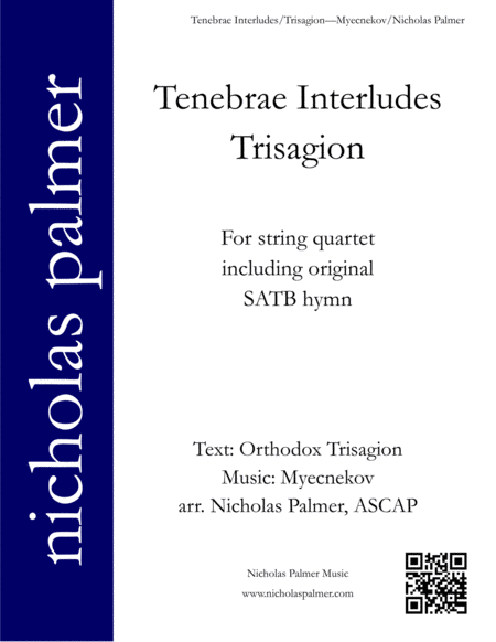 Tenebrae Interludes - Variations on Myecnekov's Trisagion image number null
