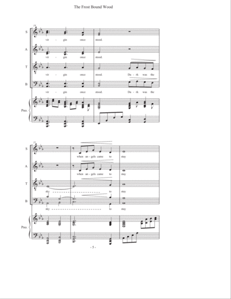 The Frost Bound Wood The Frost Bound Wood 4-Part scores gallery preview page 4