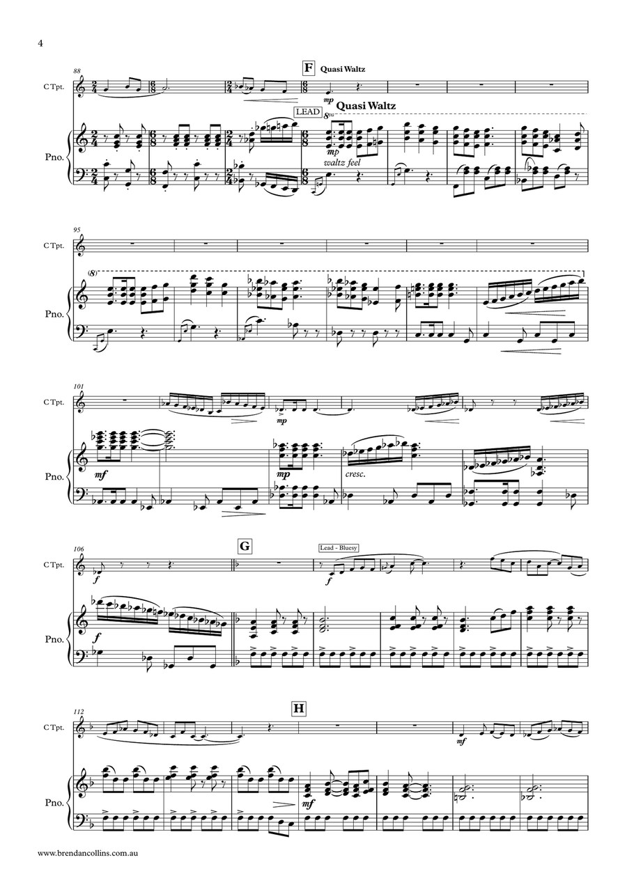 Scherzo Trumpet Solo scores gallery preview page 4