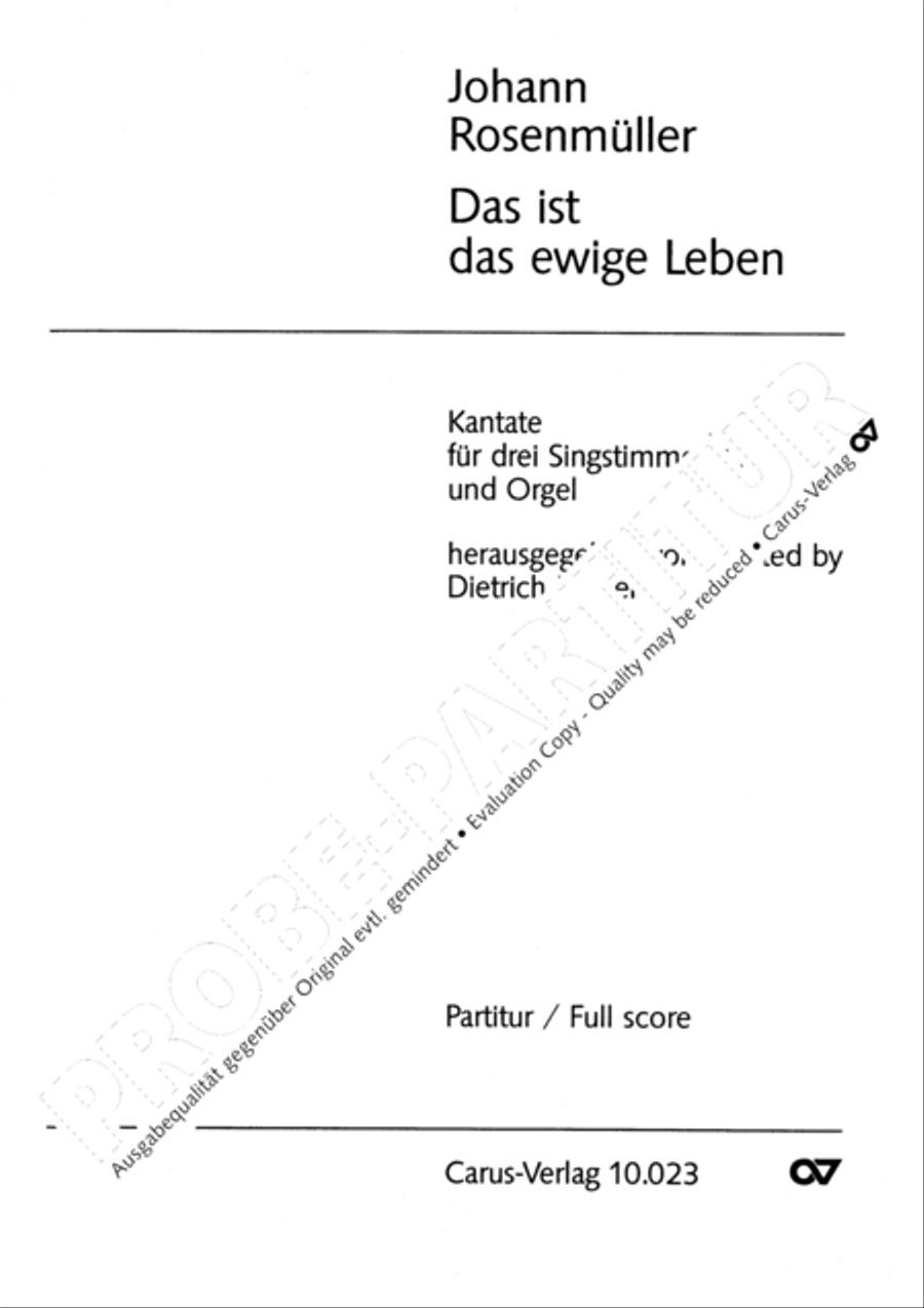 Das ist das ewige Leben 3-Part scores gallery preview page 2