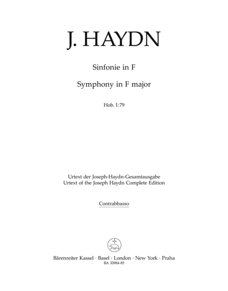 Symphony in F major Hob. I:79