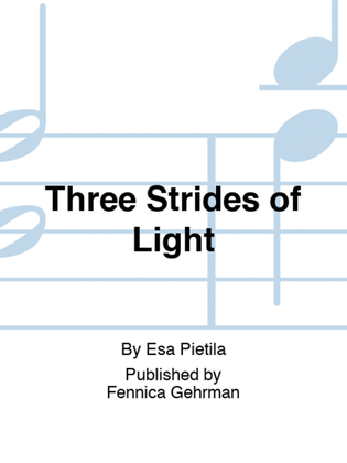 Book cover for Three Strides of Light