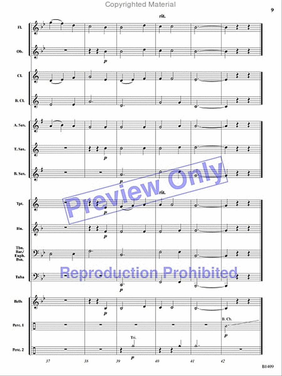 Gentle Winds Concert Band scores gallery preview page 17