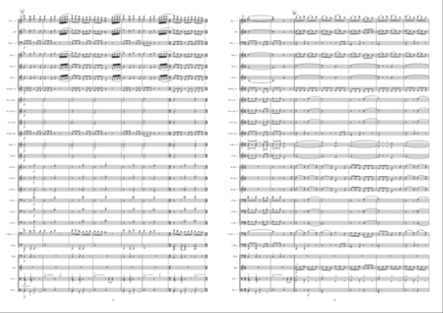Musical Daens Suite Concert Band scores gallery preview page 15