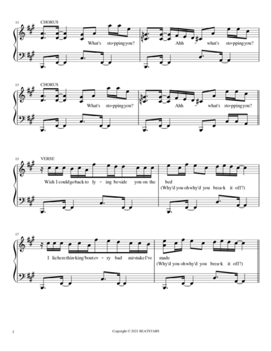 Break It Off Piano Solo scores gallery preview page 2