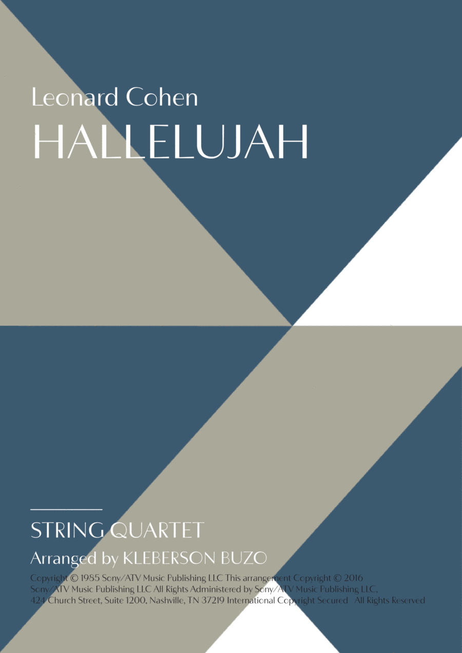 Hallelujah String Quartet scores gallery preview page 1