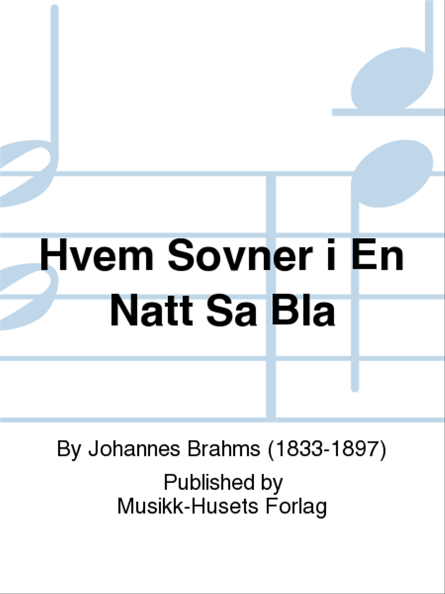 Hvem Sovner i En Natt Sa Bla