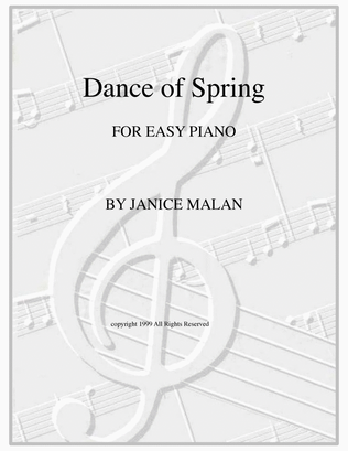 Book cover for Dance of Spring for piano solo