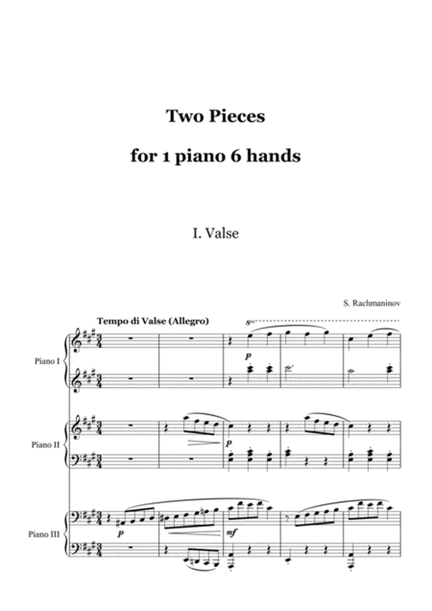 S. Rachmaninov - 2 Pieces in A major - 1 piano 6 hands, score and parts image number null