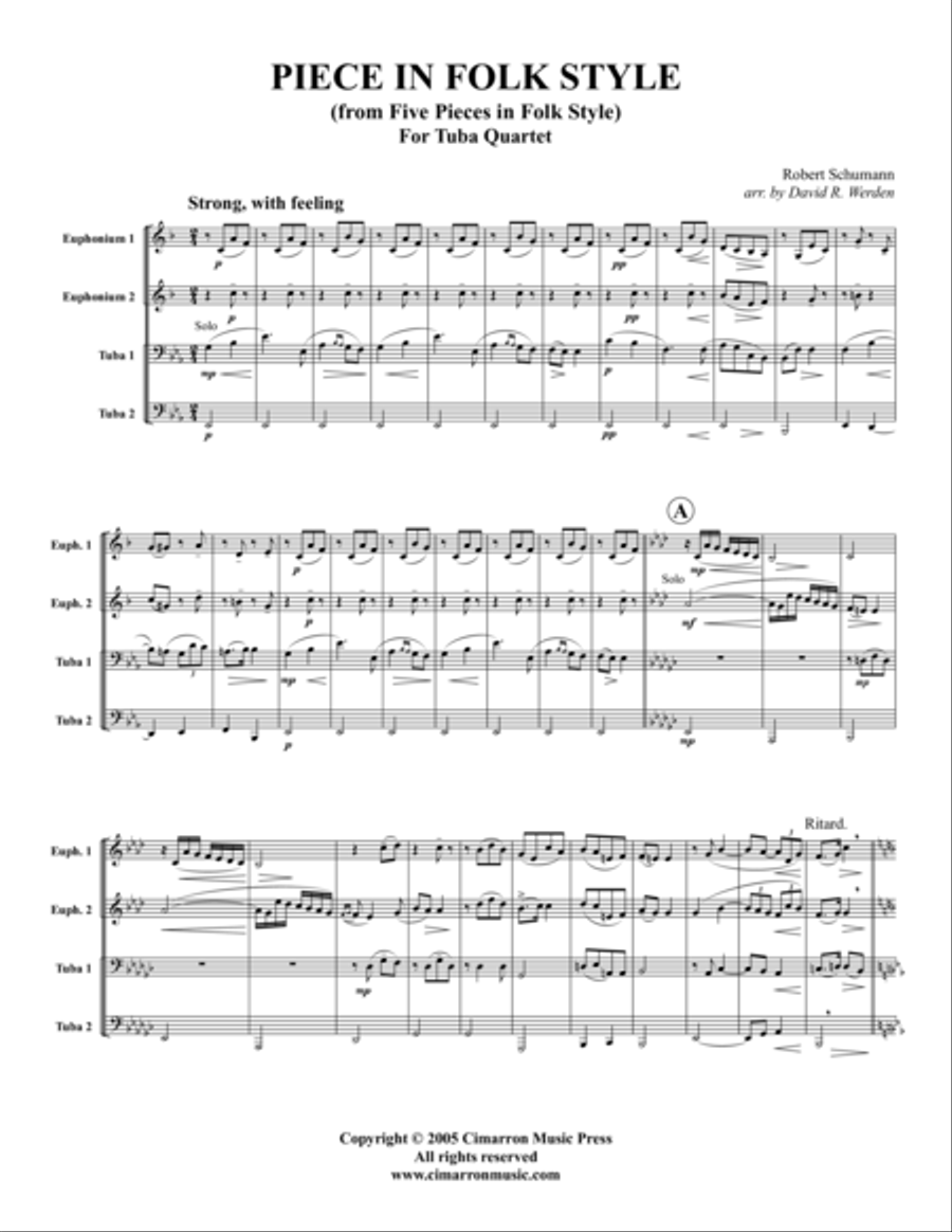 Piece in Folk Style Piece in Folk Style EETT scores gallery preview page 1