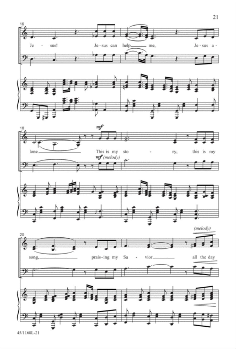 8 Anthems for About 12 Singers 3-Part scores gallery preview page 21