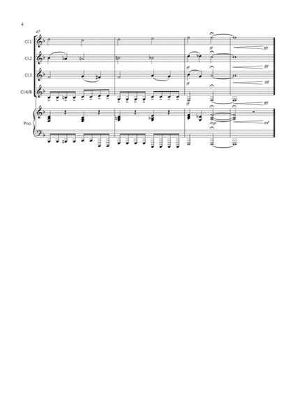 Pachelbel Rocks! for Clarinet Quartet image number null