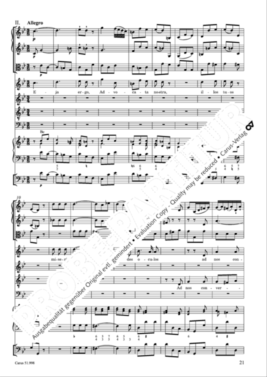Salve Regina in g Salve Regina in g 4-Part scores gallery preview page 22