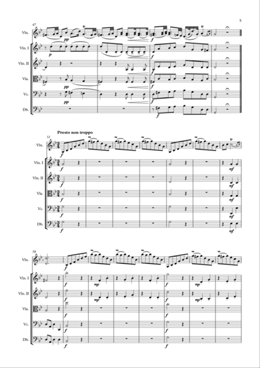 "Didone Abbandonata" Sonata Op.1, Nr.10 (arr. for Violin and Strings)