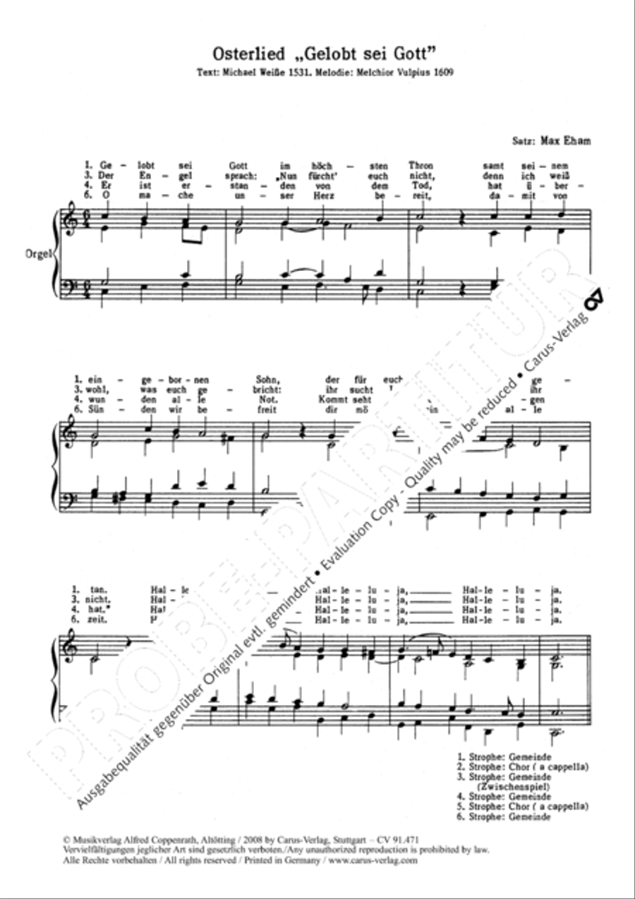 Gelobt sei Gott 4-Part scores gallery preview page 2