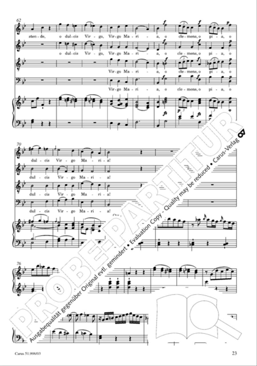 Salve Regina in g Salve Regina in g 4-Part scores gallery preview page 24