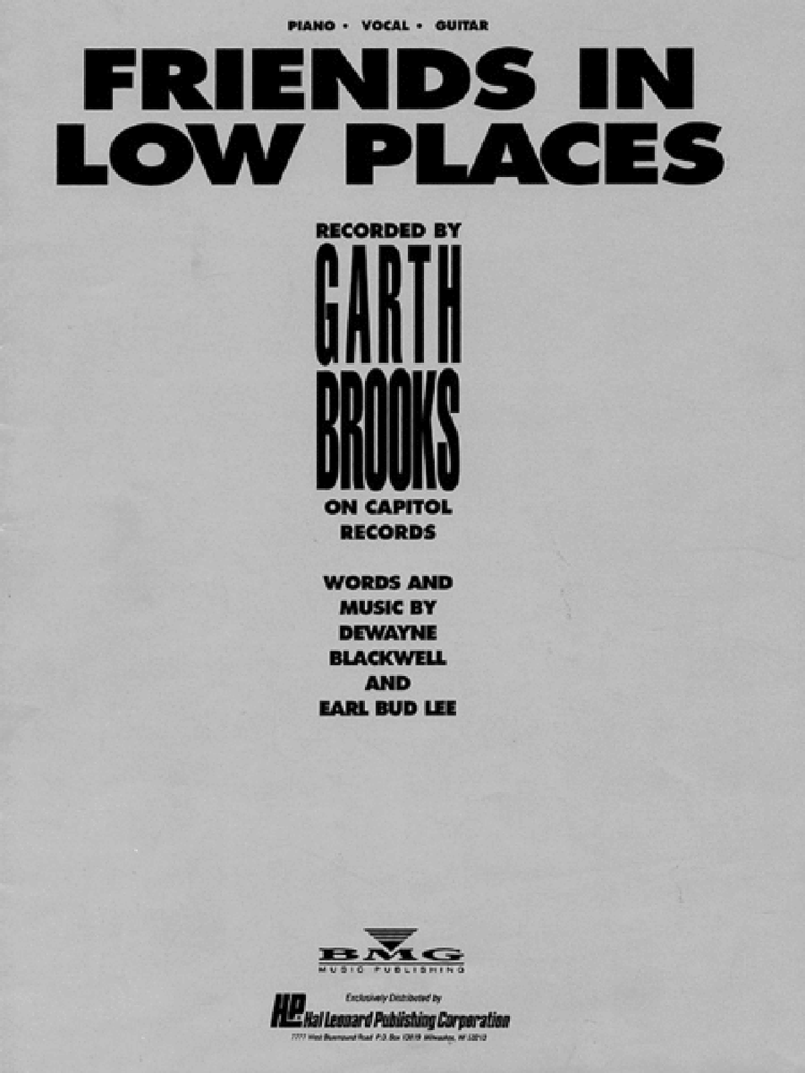 Friends in Low Places Piano, Vocal, Guitar scores gallery preview page 1