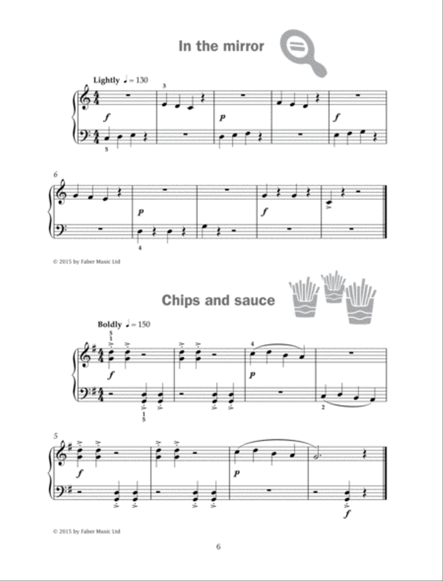 Improve Your Sight-Reading! A Piece a Week -- Piano, Level 1 Piano Method scores gallery preview page 2