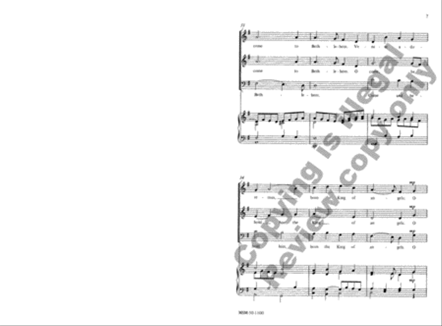Adeste Fideles 3-Part scores gallery preview page 6