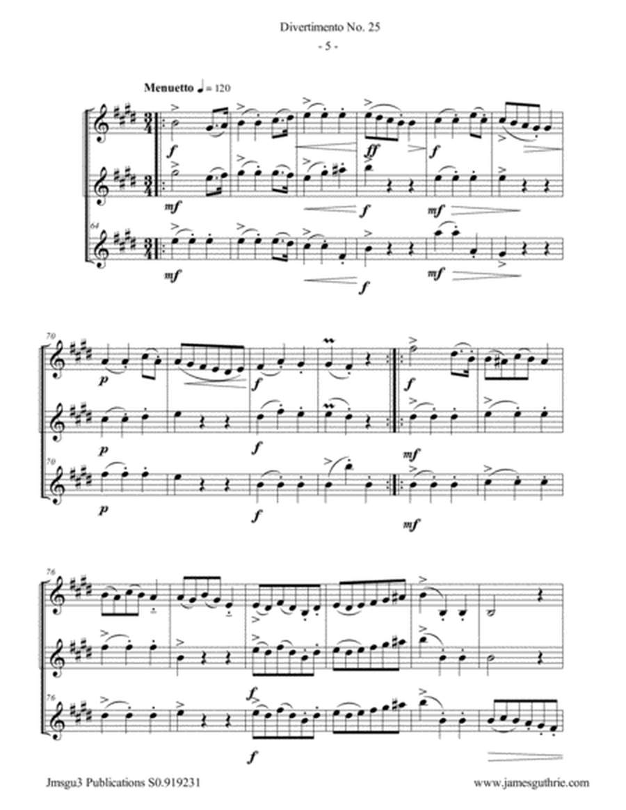 Haydn: Divertimento No. 25 Trio for 2 Alto Saxes & Bari Sax image number null