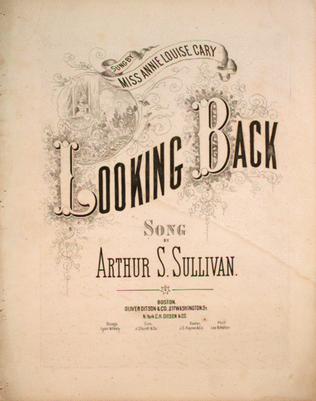 Book cover for Looking Back. Song