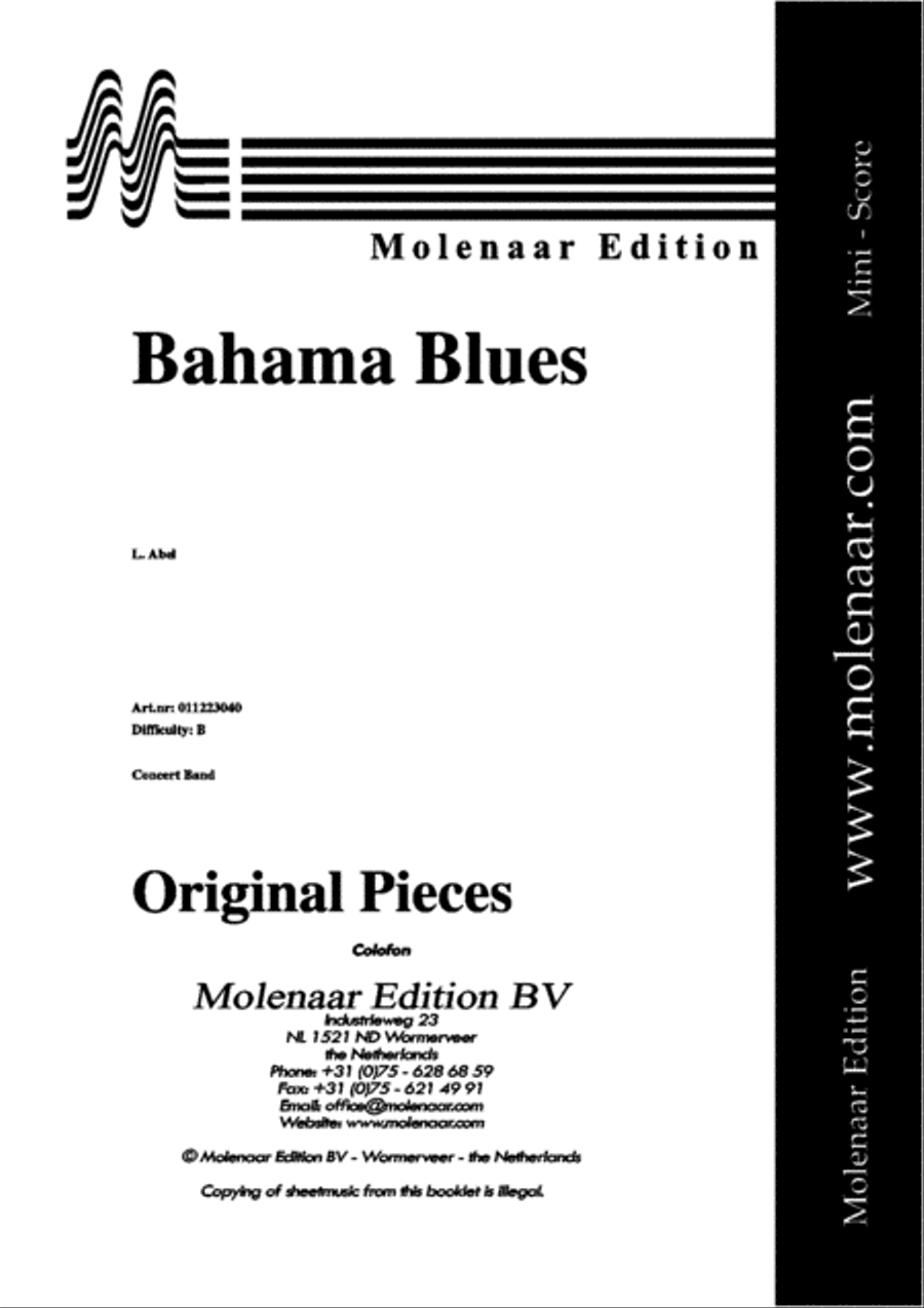 Bahama Blues Bahama Blues Concert Band scores gallery preview page 2