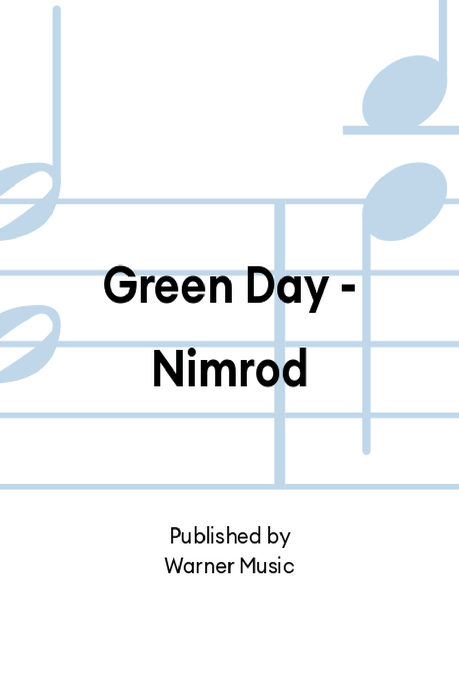 Green Day - Nimrod Vinyl scores gallery preview page 1