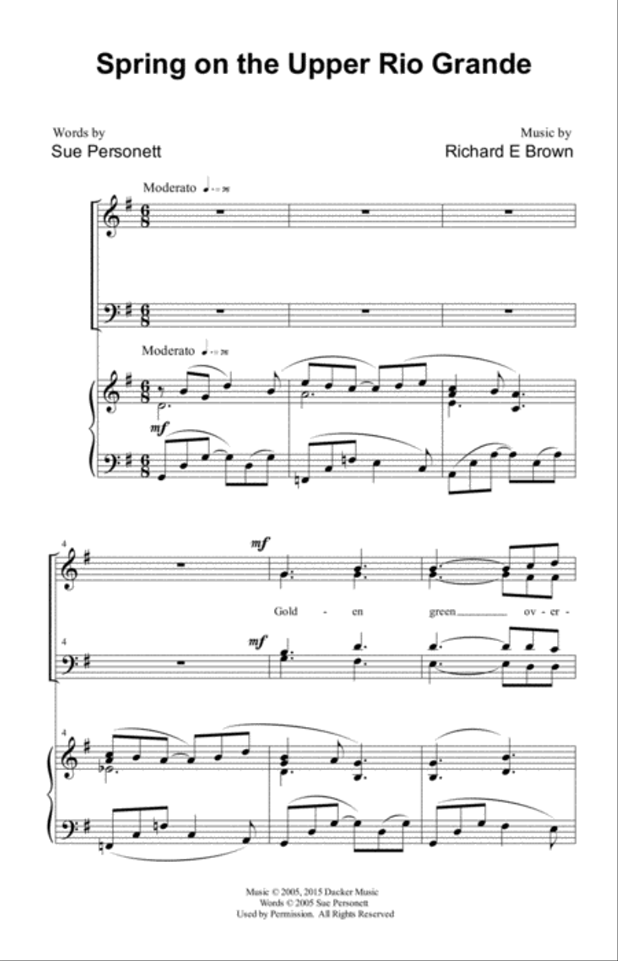 Spring on the Upper Rio Grande 4-Part scores gallery preview page 2