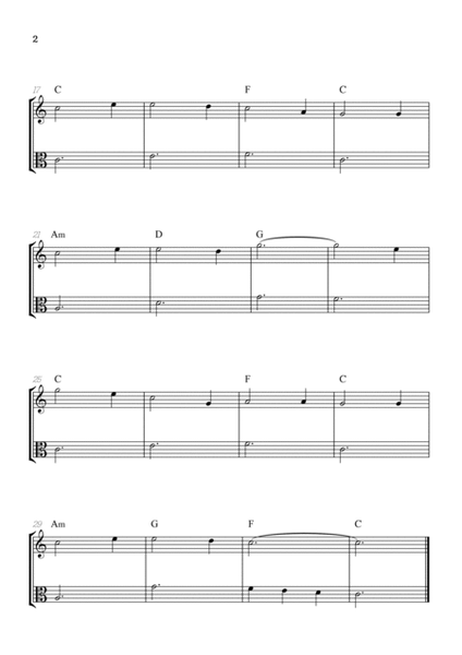 Amazing Grace • super easy violin and viola sheet music with chords image number null