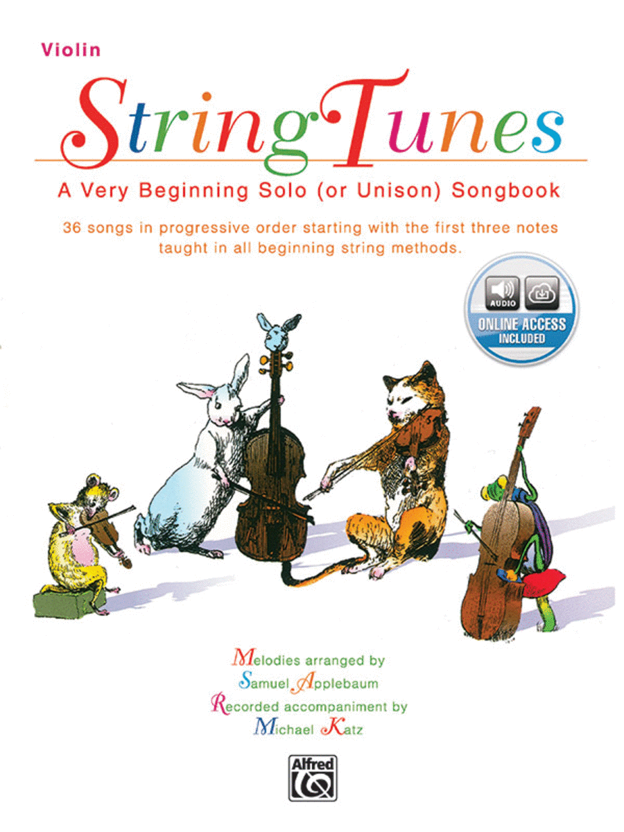 StringTunes -- A Very Beginning Solo (or Unison) Songbook Unison Choir scores gallery preview page 1