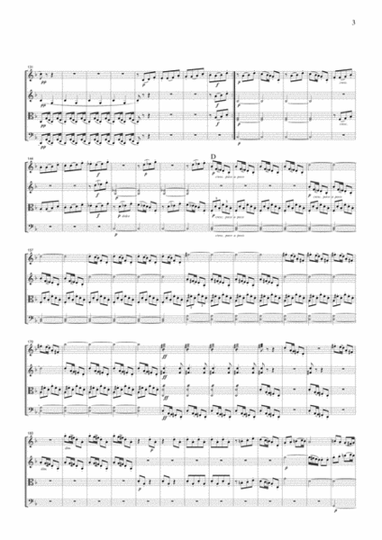 Beethoven Symphony No.6 (Pastoral), 1st mvt., for string quartet, CB002