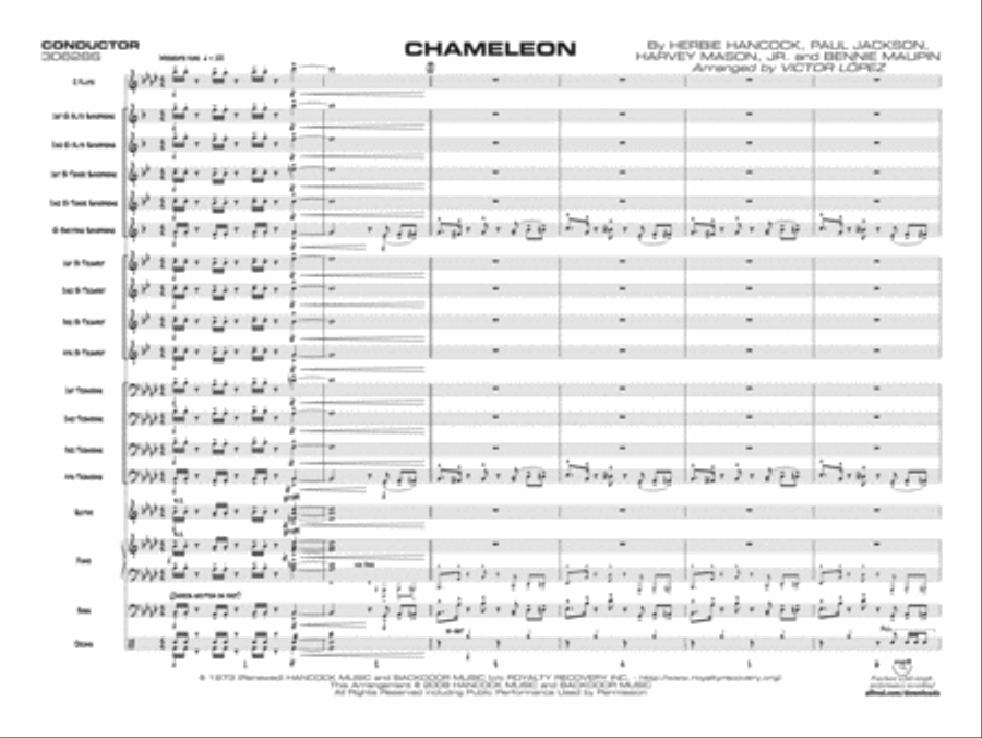 Chameleon Jazz Ensemble scores gallery preview page 17