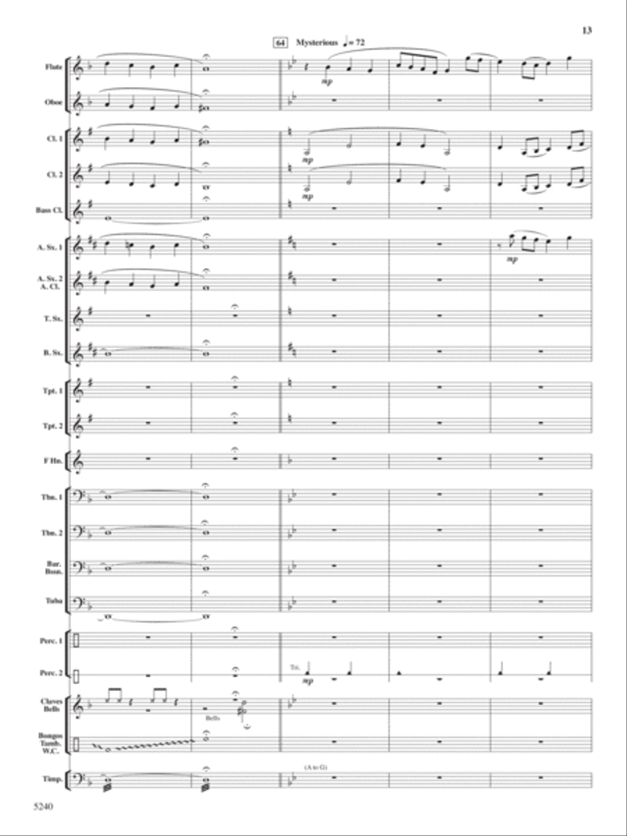 Ceremony, Chant and Ritual Concert Band scores gallery preview page 14