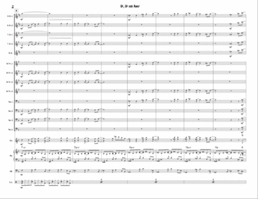 Up, Up And Away Jazz Ensemble scores gallery preview page 4
