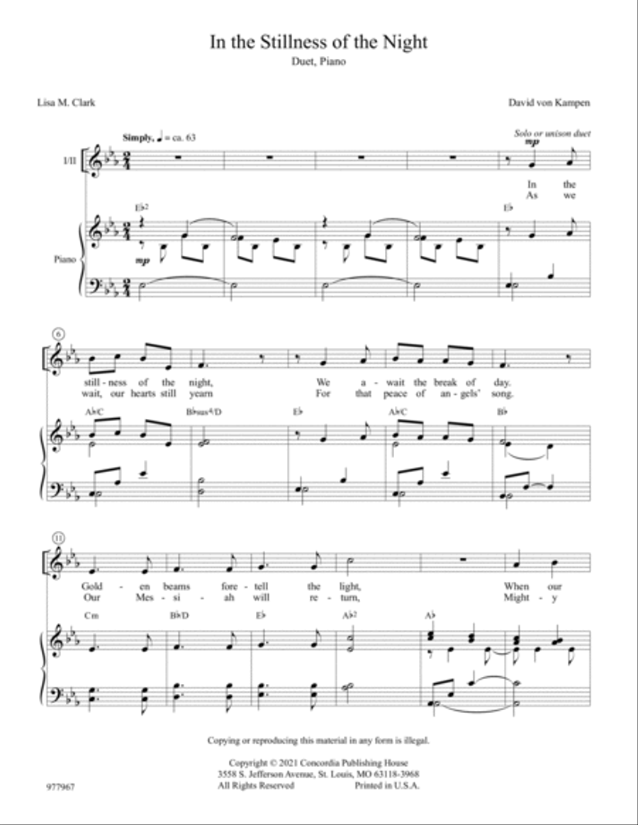 Sacred Solos and Duets Unison Choir scores gallery preview page 2