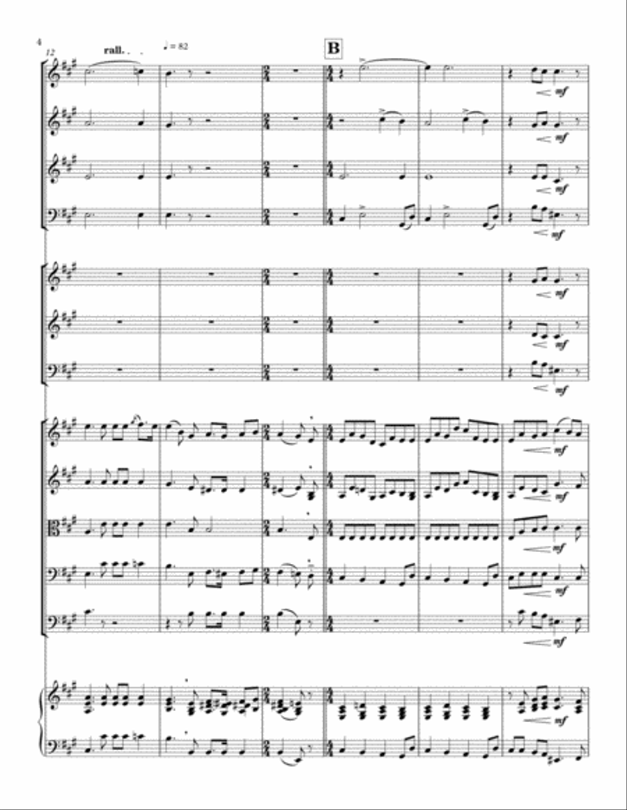 Four Songs Without Words (Mendelssohn), for chamber orchestra Chamber Orchestra scores gallery preview page 4
