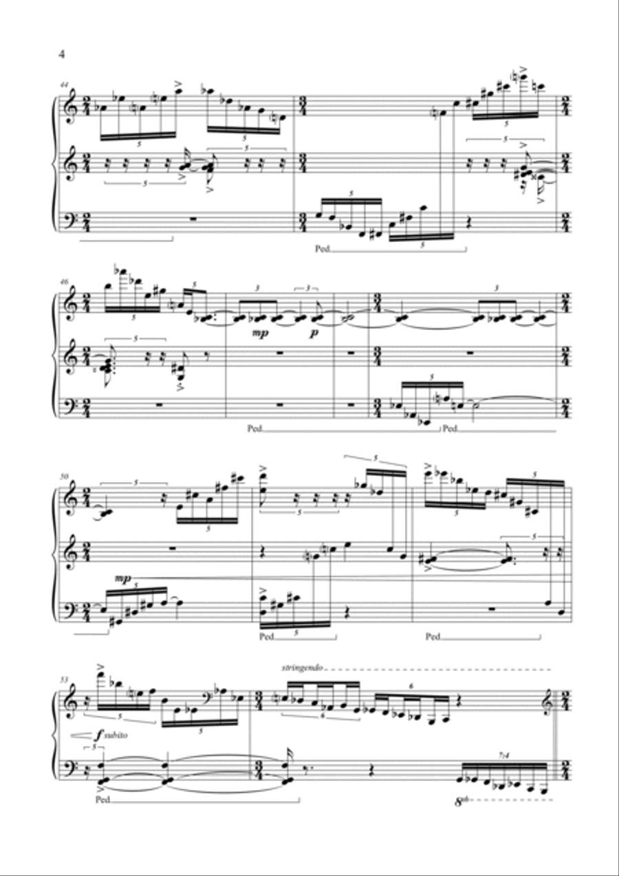Umberto BOMBARDELLI: Come se fosse uno sguardo (ES-23-013) Piano Solo scores gallery preview page 5