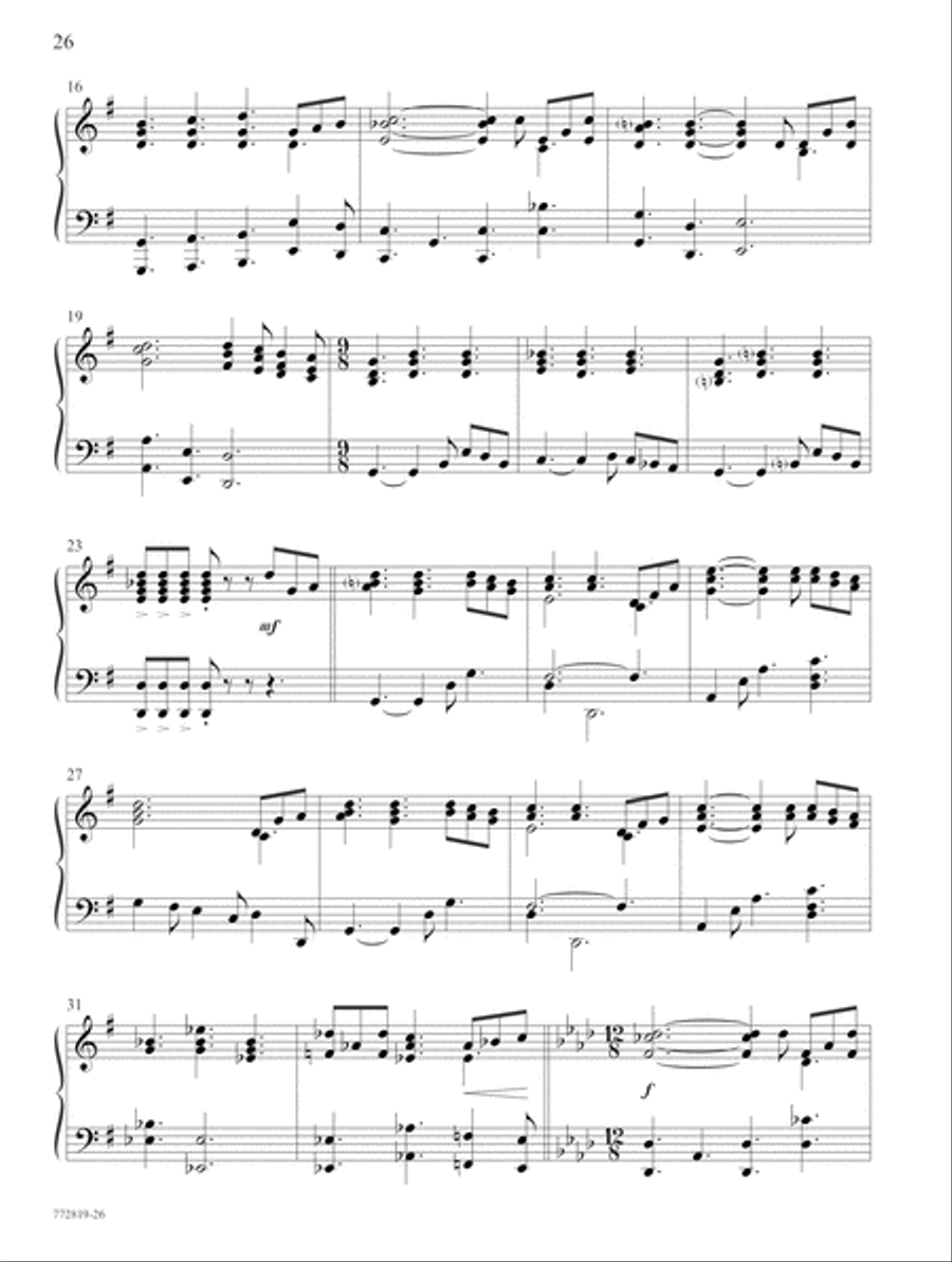 Measureless the Love of God Piano Solo scores gallery preview page 17