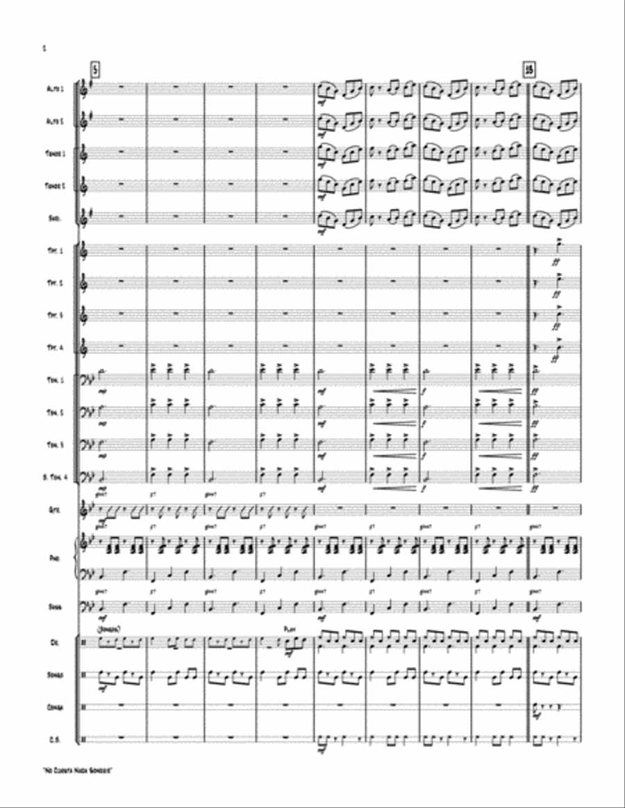 No Cuesta Nada Sonrier Jazz Ensemble scores gallery preview page 3