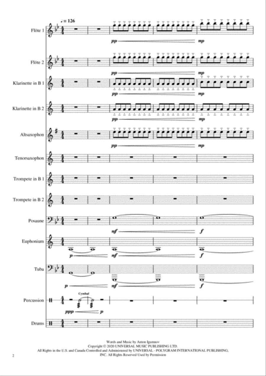 Astronomia Concert Band scores gallery preview page 2