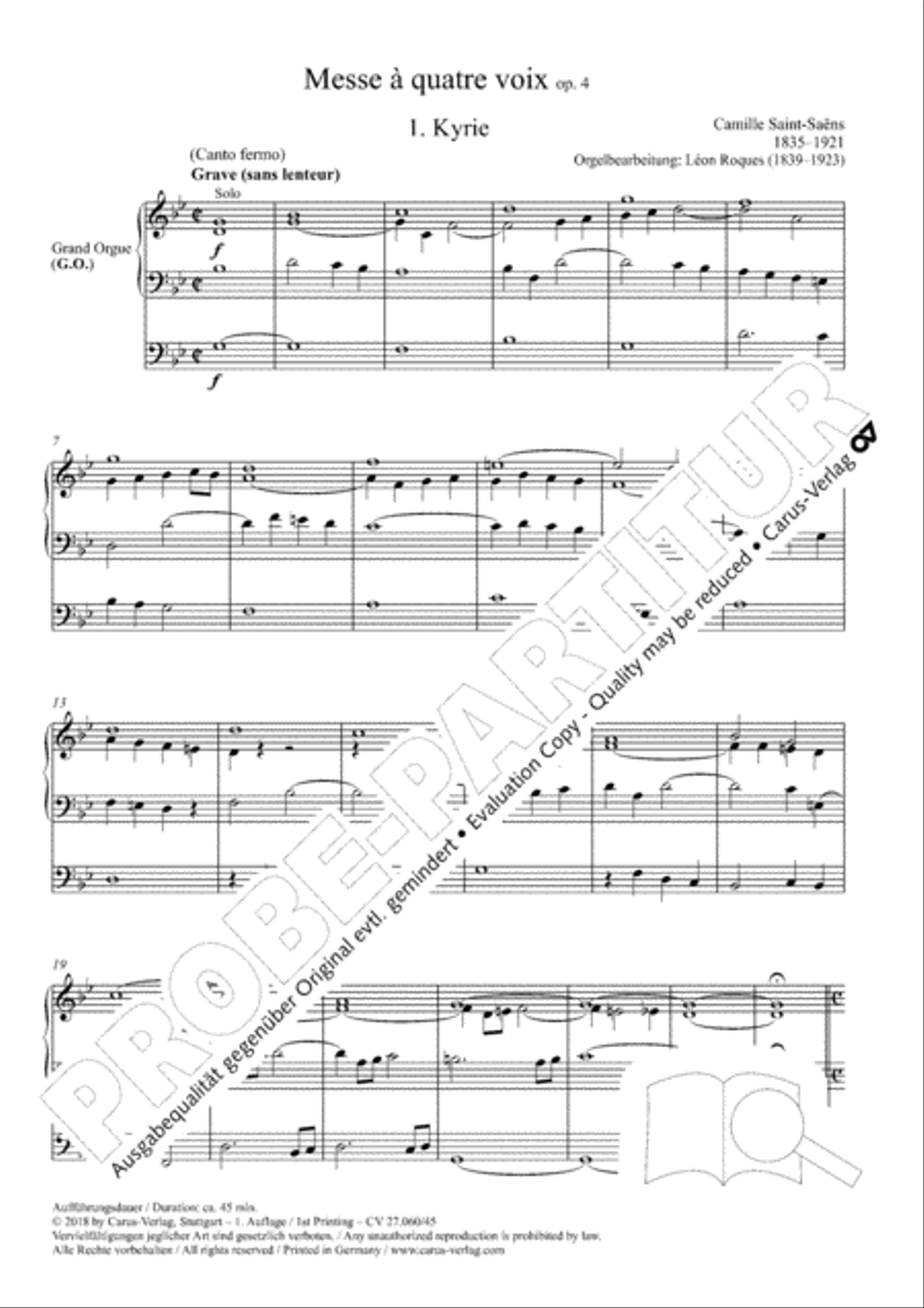 Messe a quatre voix Messe a quatre voix 4-Part scores gallery preview page 6