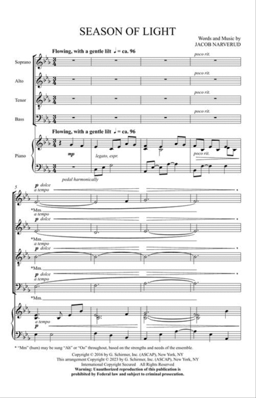 Season of Light 4-Part scores gallery preview page 4