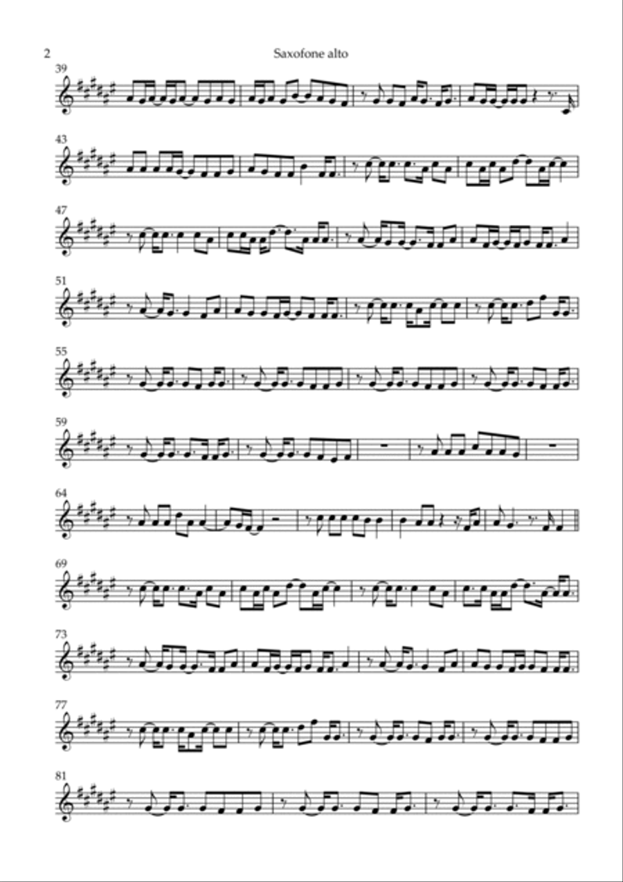 Stick Season Stick Season Alto Saxophone scores gallery preview page 2