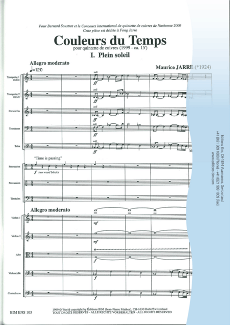 Couleurs du Temps Couleurs du Temps String Orchestra scores gallery preview page 2