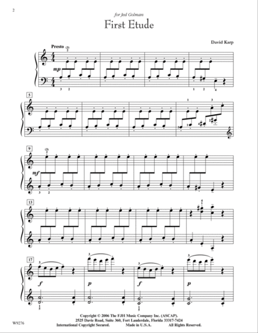 First Etude Piano Method scores gallery preview page 2